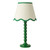 Spool Green with Natural and Green Shade Table Lamp
