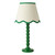 Dar Lighting Spool Green with Natural and Green Shade Table Lamp 