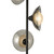 Dar Lighting Kadience 3 Light Satin Black with Smoked Glass Shades Floor Lamp 