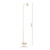 Dar Lighting Thierry Matt Taupe Adjustable Spotlight Floor Lamp 