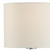 Dar Lighting Ferrara Polished Chrome with Ivory Shade Wall Light 