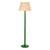 Dar Lighting Spool Green with Yellow Marble Shade Floor Lamp 