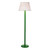 Dar Lighting Spool Green with Taupe Marble Shade Floor Lamp 