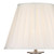 Dar Lighting Siam 2 Pack Satin Chrome with White Shade Table Lamp 
