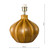 Dar Lighting Amrita Caramel and Antique Brass Base Only Table Lamp 