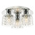 Forseti 3 Light Polished Chrome with Clear Glass IP44 Bathroom Ceiling Light