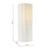 Dar Lighting Noura Ivory Shaded Wall Light 