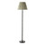 Dar Lighting Siyanda Satin Black with Green Shade Floor Lamp 