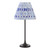 Dar Lighting Padme Matt Black with Blue Shade Table Lamp 