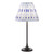 Dar Lighting Padme Matt Black with Blue Shade Table Lamp 