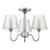 Dar Lighting Rimaz 3 Light Polished Chrome and Clear Ribbed Diffuser IP44 Bathroom Ceiling Light 