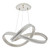 Gavino Brushed Silver LED Ringed Pendant Light