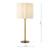 Noura Antique Bronze with Ivory Shade Table Lamp