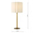 Dar Lighting Noura Antique Bronze with Ivory Shade Table Lamp 
