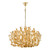 Dar Lighting Silvius 9 Light Gold Leaf Pendant Light 