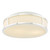 Dar Lighting Royce 2 Light Polished Chrome and Opal Shaded IP44 Bathroom Ceiling Light 