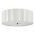 Noura 3 Light White with Ivory Shaded Flush Ceiling Light