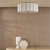 Dar Lighting Noura 3 Light White with Ivory Shaded Flush Ceiling Light 