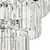 Dar Lighting Angel 8 Light Polished Chrome with Clear Crystals Pendant Light 