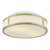 Dar Lighting Royce 2 Light Matt Antique Brass and Opal Shaded IP44 Bathroom Ceiling Light 