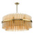 Dar Lighting Imani 16 Light Natural Brass and Champagne Diffuser Pendant Light 