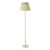 Dar Lighting Siyanda Cream with Soft Green Shade Floor Lamp 