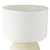 Dar Lighting Havana Natural Stone Effect with White Shade Table Lamp 