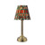 Virgil Matt Antique Brass Rechargeable With Red Shade LED Table Lamp