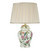 Dar Lighting Peony Multi Coloured Base with Taupe Shade Table Lamp 