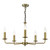 Dar Lighting Favian 5 Light Matt Bronze Fitting Chandelier 