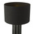 Dar Lighting Hebron Black Glaze with Black Shade Table Lamp 
