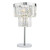 Dar Lighting Angel 4 Light Polished Chrome Crystal Table Lamp 