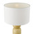 Dar Lighting Soyala Brown with White Shade Table Lamp 