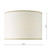 Dar Lighting Idella White Linen Drum 36cm Table Shade Only 