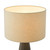Dar Lighting Kaulana Brown with Natural Shade Table Lamp 