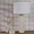 Dar Lighting Idella Taupe with White Shade Table Lamp 