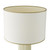 Dar Lighting Idella Taupe with White Shade Table Lamp 
