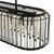 Dar Lighting Naeva 5 Light Matt Black ang Clear Crystal Bar Pendant Light 