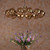 Ophira 12 Antique Gold and Amber Ribbed Diffusers Pendant Light