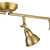 Dar Lighting Nathaniel 4 Light Aged Brass Adjustable Bar Ceiling Spotlight 