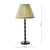 Dar Lighting Siyanda Satin Black with Green Shade Table Lamp 