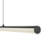 Dar Lighting Tube Satin Black and Opal LED Bar Pendant Light 