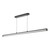 Dar Lighting Tube Satin Black and Opal LED Bar Pendant Light 