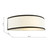 Dar Lighting Jemima White Frosted Acrylic with White Shade Wall Light 