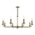 Dar Lighting Favian 8 Light Matt Bronze Fitting Chandelier 