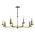 Dar Lighting Favian 8 Light Matt Bronze Fitting Chandelier 