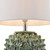 Dar Lighting Ailsa Ceramic Green With White Shade Table Lamp 