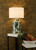 Dar Lighting Filip Green With Ivory Shade Table Lamp 