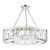 Dar Lighting Sigourney 8 Light Polished Nickel and Clear Crystal Pendant Light 