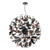 Dar Lighting Swash 12 Light Black with Copper Ribbons Pendant Light 